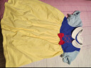 巴拉巴拉儿童睡裙女童夏季家居服中大童小童公主配色甜美可爱 蓝黄色调00383 140cm 实拍图