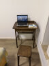素杉实木书桌电脑桌椅学习桌课桌办公桌写字台 0.7米+方凳胡桃色 实拍图