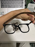 蔡司（ZEISS）镜片可选近视眼镜男女变色防雾防蓝光辐射平光镜木纹腿大框配度数 配1.56钻晶变色防蓝光0-300度 实拍图