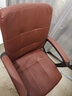 田门前 家用办公椅电脑椅职员椅会议椅学生座椅棋牌室椅有电竞椅游戏椅 PU皮棕色 复合革 不可调节 固定扶手 实拍图