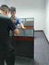 安美诚家具（ANMEICHENG FURNITURE）办公家具职员办公桌椅组合屏风工位王型四人位【含柜】 实拍图