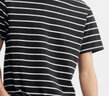森马（Semir）短袖T恤男夏季时尚经典条纹圆领上衣日常简约装修身 黑白色调00391 170/88A/M 实拍图