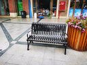 科恩德公园椅户外长椅子铁艺小区广场庭院双人靠背休息金属铁椅室外座椅 GY-20铁艺椅-1.2米（散件发货） 实拍图