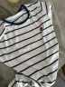 爱慕儿童（AIMER KIDS）男童夏季短袖睡衣套装A类经典轻薄透气莫代尔条纹家居服|兰精零 深蓝条纹+深蓝ZS1 160 晒单实拍图