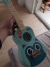 NEW CLASSIC TOYS儿童尤克里里玩具初学吉他可弹奏早教音乐启蒙乐器男女孩生日礼物 天蓝色小鸟-21寸木质尤克里里 实拍图