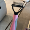 华元宠具（hoopet）狗狗梳子去浮毛开结梳狗毛清理器祛毛刀梳毛刷子宠物猫咪梳子 粉色小号11齿(长毛猫、小型犬 实拍图