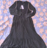 颜域黑色连衣裙春冬季女装2024年新款显瘦连身裙针织假两件百褶裙 黑色1（加厚） XL/42 晒单实拍图