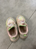 G.DUCKKIDS小黄鸭女童鞋春秋网面透气旋转纽扣女孩公主鞋软底发光亮灯运动鞋 BS-粉色603（皮面） 26码 码内长16.3cm 实拍图
