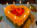 乐食锦新鲜水果生日蛋糕同城配送爱人长辈儿童全国新鲜配送 甜蜜时光—心形水果蛋糕 8英寸850g 实拍图