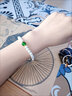 乐卡利 珍珠手链女玉石淡水新中式复古转运珠手串轻奢手环新款送礼手饰 青黛珍珠手链【加证书礼盒】 实拍图