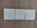 立维腾（LEVITON）拉斯维加斯白色光面插座面板 五孔86型 二三插 暗装墙壁电源5孔 二开双控开关 实拍图