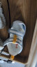 基诺浦（ginoble）宝宝学步鞋24夏季软底透气婴儿凉鞋男女8-18个月儿童机能鞋GB2193 灰蓝/水疗蓝 125mm 脚长12.5-12.9cm 晒单实拍图