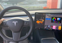 YZ适用特斯拉ModelY/3内置门槛条座椅护角迎宾踏板防护改装丫配件 ModelY后排内置门槛条-镭雕碳纹 实拍图