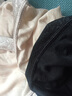 恩曼诗3条100%桑蚕丝女士内裤本命年中腰收腹透气大码无痕真丝平角裤女 经典黑+浅灰色+正肤色 L 实拍图