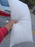 枕头套装单人一只枕头带枕套可拆洗学生成人护颈枕头芯套装一对装 灰条纹【一个枕芯一个枕套】 实拍图