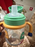 babycare小企鹅学饮杯 儿童吸管式水杯 儿童防漏防摔带手柄喝奶瓶含重力球 240ml绿色-双杯盖 tritan+背带 实拍图