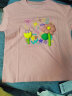 ASK JUNIOR女童短袖T恤2024夏薄款中大童花朵T恤纯棉上衣 粉色 140  晒单实拍图