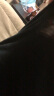 OEMG重磅美式复古纯色棉情侣短袖t恤男夏季五分袖潮流宽松潮牌衣服 黑色 XL[建议125-140斤] 晒单实拍图