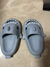 LATE TIME鲨鱼儿童拖鞋夏可爱男女童防滑厚底踩屎感软底防滑家居宝宝凉拖鞋 雾霾蓝 内长16cm 【建议脚长15cm】160 实拍图