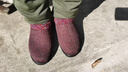 老美华冬季新款女棉鞋加棉保暖舒适防滑休闲中老年妈妈鞋 紫红 35 实拍图
