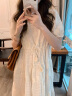 茵曼法式度假小个子套装连衣裙2024夏女装新款高档白色中长裙子 悠兰杏 S 晒单实拍图