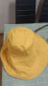 JOYTOUR大帽檐遮阳帽 渔夫帽太阳帽沙滩帽双面可戴防晒帽子 黄色米色双面 实拍图