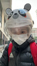好乐宝（haolebao）3C认证亲子款电动摩托车头盔男女夏季防晒半盔安全帽新国标 熊猫成人 实拍图
