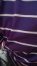 金利来奥特莱斯男士纯棉透气排汗渐变色条纹翻领休闲短袖T恤【C】 紫红-56 L 晒单实拍图
