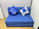 Lazy Diary 沙发床折叠多功能小户型双三人尺寸客厅弹簧包可拆洗沙发床两用 藏蓝色 1.2米乳胶款 实拍图