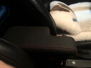 曼蒂瑞斯2014-2020款新飞度扶手箱免打孔手扶箱2016款飞度改装原改装配件 黑色红线（真皮） 2014-2020款飞度专用 实拍图