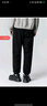森马（Semir）【男裤福袋】休闲裤男夏秋季潮流简约宽松裤子 F款【凉感九分裤】-黑色 S 实拍图