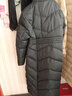 雅鹿羽绒服女长款修身新款加厚气质过膝长款AS 黑色-菱形格款 XL 170（120-135斤） 实拍图