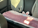 艾布与棉花汽车坐垫冬季毛绒可爱车内垫子单片女车用加厚保暖靠背一体式座垫 粉兔-【三件套】 实拍图