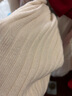 犹抱琵琶加厚开叉针织半身裙包臀一步裙女中长款2024秋冬新款长裙毛线裙子 米色 均码适合85-120斤   ( 长款70CM) 实拍图