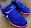 卡尔美（KELME）儿童足球鞋魔术贴免系带碎钉TF透气学生球鞋6873003 宝蓝 31 实拍图