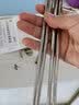 安钛克（Antec） 不锈钢筷子316食品级抗菌家用加长防滑防霉防烫高档金属筷子套装 6双（尺寸25.5+2儿童） 实拍图