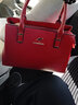 袋鼠魔方品牌包包女包女士手提包2025七夕时尚简约大容量妈妈包单肩斜挎包 红色 实拍图
