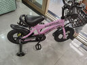 贝琦童（BEIQITONG）儿童自行车单车2-3-4-6-9-10岁男孩童车中大童女孩小孩宝宝脚踏车 顶配粉【高强圈】暴君轮靠背后座 12寸适合身高（80-95)CM 实拍图