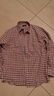 杉杉【纯棉磨毛】格子衬衫男长袖中老年商务休闲衬衣 红格加绒款 41 实拍图