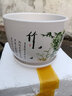 裕轩堂陶瓷花盆中国风梅兰竹菊桌面地面盆栽多肉带托盘简约绿萝吊兰植物 79084竹 大号口径约17厘米 实拍图