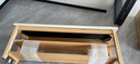 木叶私语（MUYESIYU）【顺丰发货】实木换鞋凳门口家用进门收纳鞋柜入户可坐鞋凳式鞋柜 二层软包-原木色（120*30*42CM） 实拍图