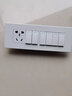 公牛（BULL）118型开关插座面板三联四联多功能五孔连体插座面板带开关G04白 六开单控5孔插座（4位） 实拍图