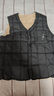 啄木鸟棉马甲男秋冬季款加绒中老年爸爸装男士宽松无袖保暖背心衣服男装 黑色（一件装） 3XL 实拍图