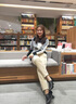 箐冉儿 加绒休闲裤女冬季哈伦裤新品老爹裤女显瘦加厚休闲裤百搭条绒裤 咖啡色加绒款 M 实拍图