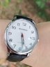 伯恩（BOARRNE）中考高考试专用机械手表男女初中学生高中生发条滑动指针纯机械表 2108升级进口芯-白盘黑皮带-男表 实拍图