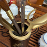 久堂茶道六君子套装功夫茶具配件茶夹茶刀茶勺杯叉养壶笔泡茶工具用品 梅-铜木六君子（铜木配件） 实拍图