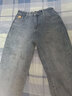 浪莎高腰牛仔裤女宽松女装春季阔腿显瘦遮肉萝卜哈伦老爹裤 实拍图