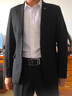 花花公子西服套装男士外套韩版修身伴郎新郎结婚商务休闲职业正装小西装男 二扣黑色西服+西裤+衬衫+大礼包 L 170 实拍图