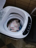 KWSK川崎婴儿洗衣机自动小型迷你儿童洗衣机全自动家用波轮宝宝宿舍洗脱一体 蓝光洁净款（珠光白）6斤 实拍图