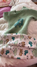 舒贝怡婴儿衣服儿童内衣套装秋冬宝宝睡衣纯棉夹棉保暖分体两件套绿色90 实拍图